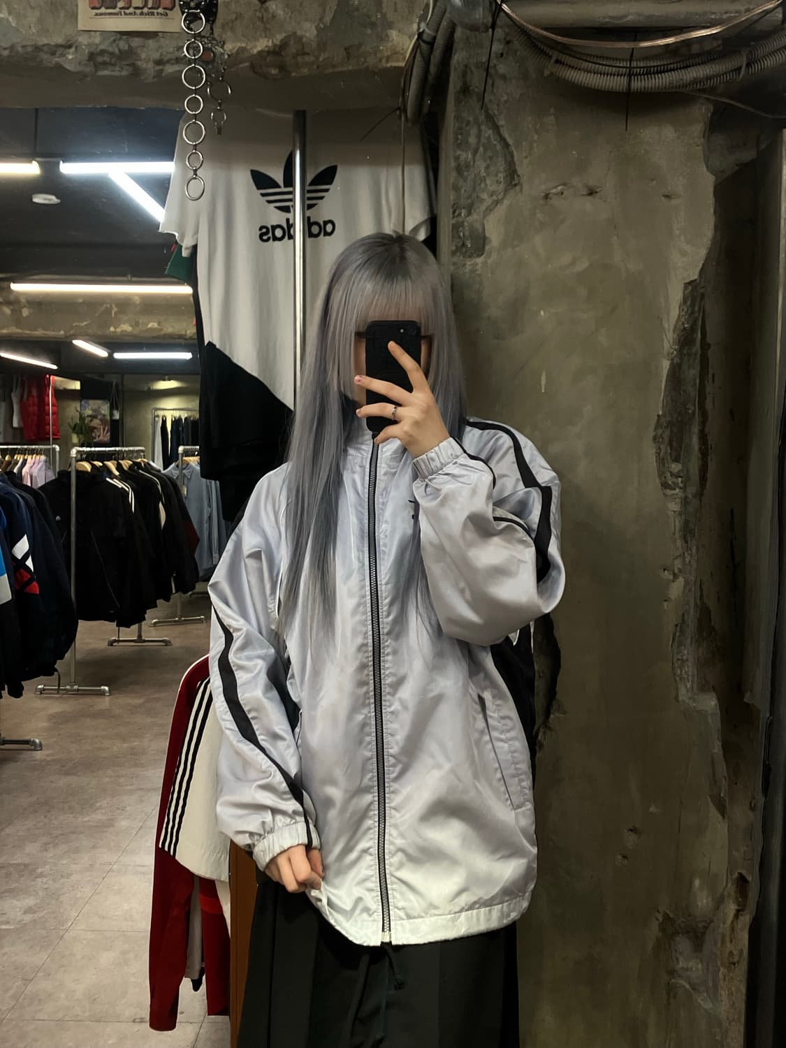 미즈노 점퍼 그레이 L #csz2504 상품이미지2