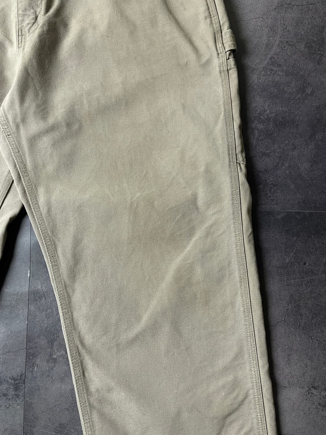 CARHARTT 칼하트 빈티지 베이지 싱글니 팬츠 상품이미지4