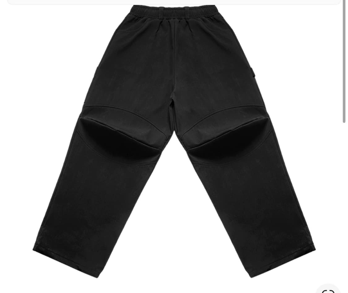 mjd X TRSC 3D 니 나일론 팬츠 블랙 상품이미지1