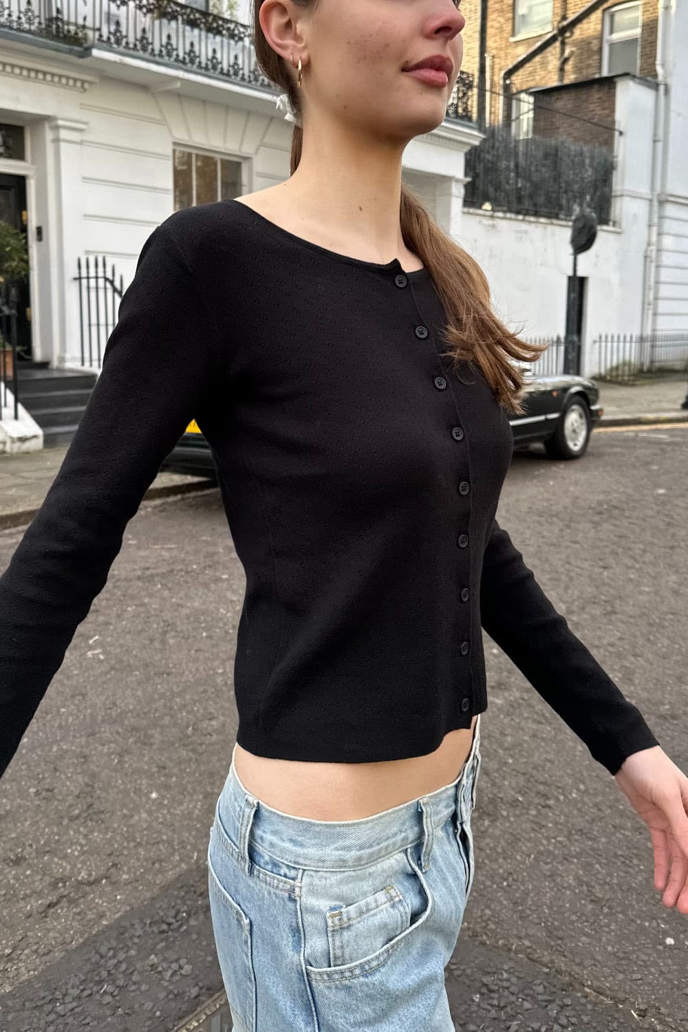 브랜디멜빌 블랙 가디건 상품이미지1