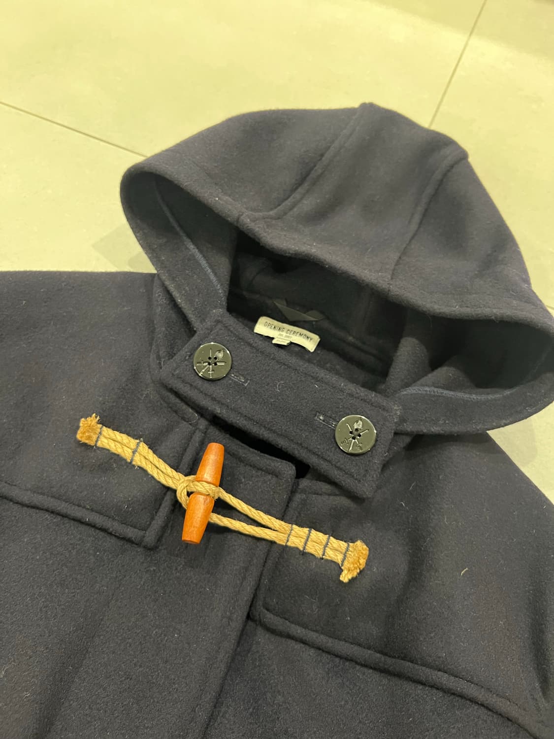 오프닝세레머니 오버핏 더플코트 네이비 xl 상품이미지5