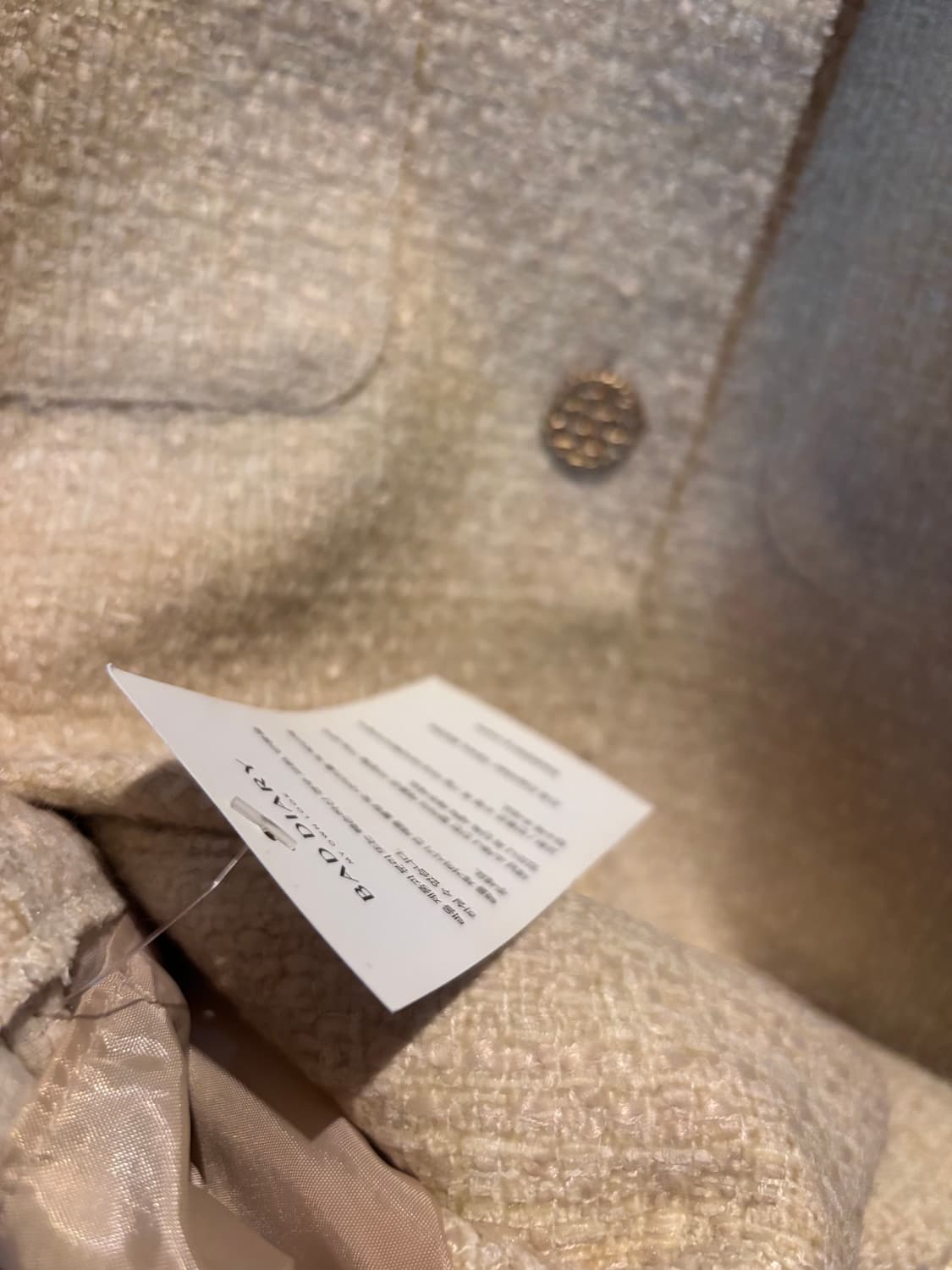 아이보리 트위드 원피스 택있는 새상품 상품이미지4