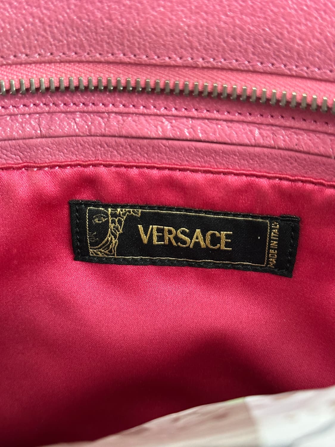 레어 00‘s versace 스터드 핑크 숄더백 y2k 상품이미지6