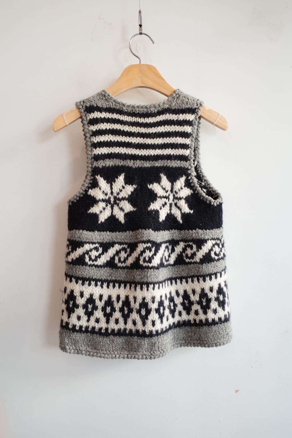 BEAMS HEART 빔즈 울 패턴 베스트  상품이미지6