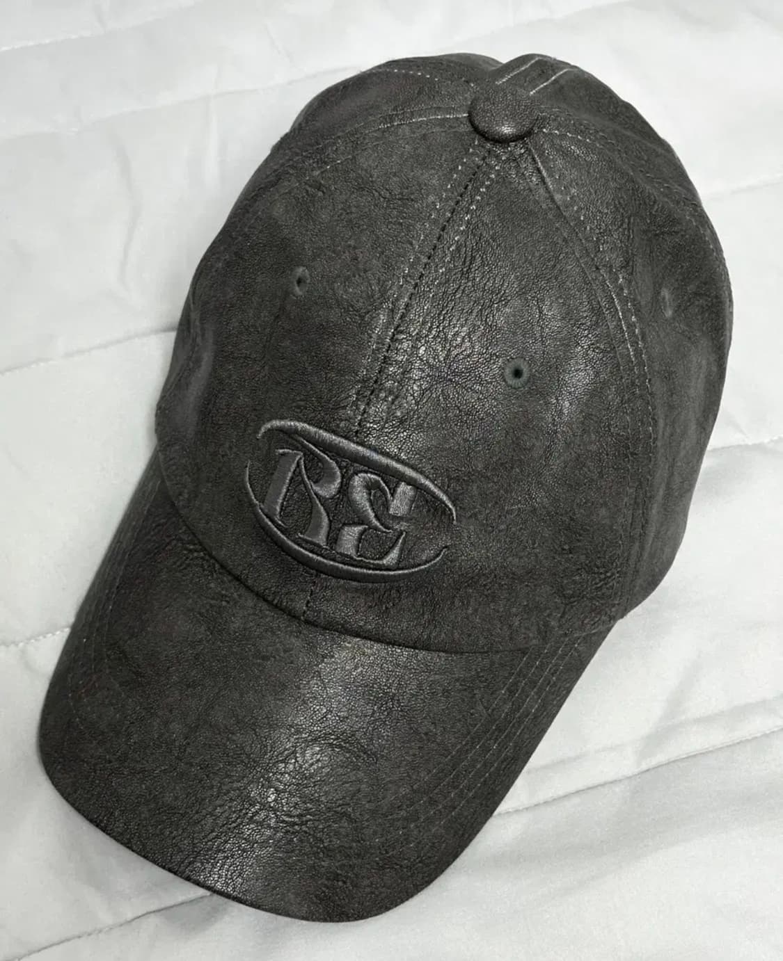 리끌로우 레더 볼 캡 그레이 상품이미지3