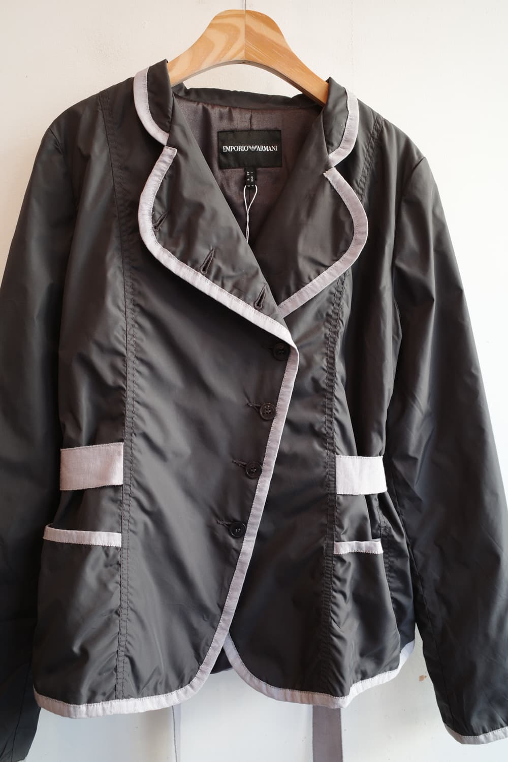 EMPORIO ARMANI 아르마니 사선 나일론 자켓 상품이미지2