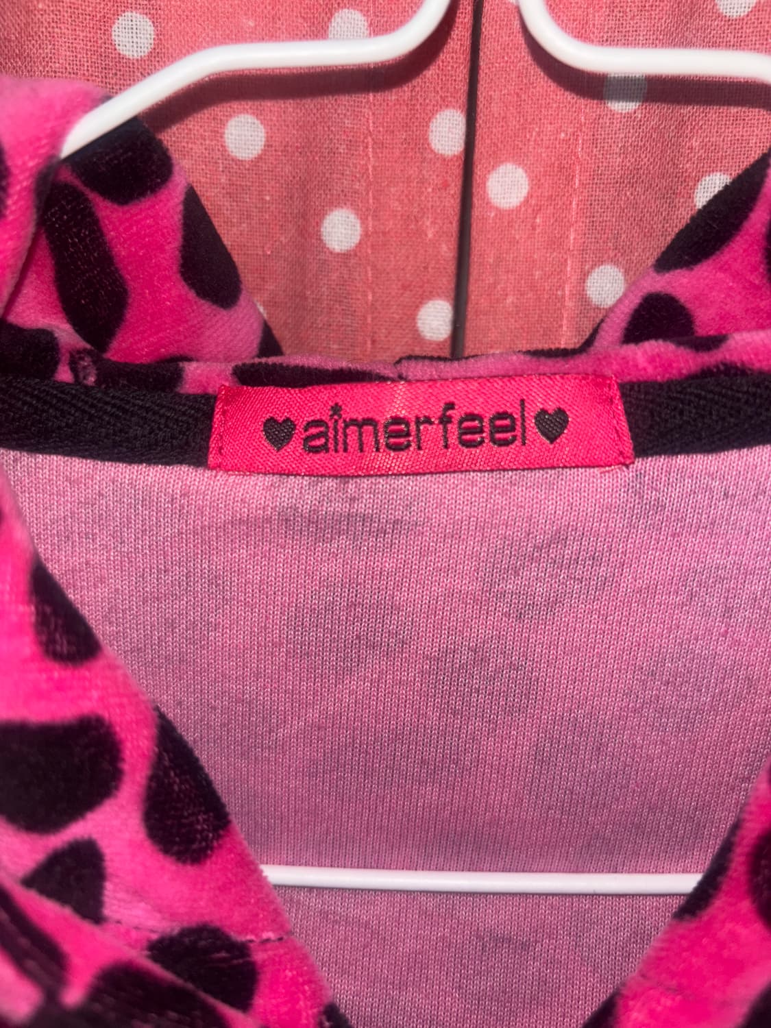 [aimerfeel] 에메필 레오파드 갸루 벨벳 트레이닝 집업 상품이미지2