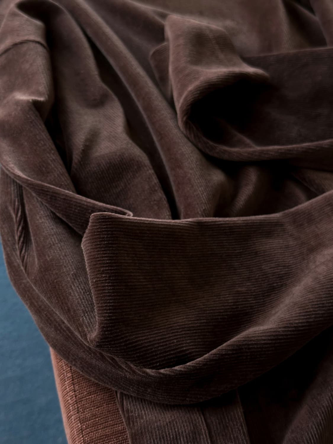 Cord fabric high neck stretched top 상품이미지2