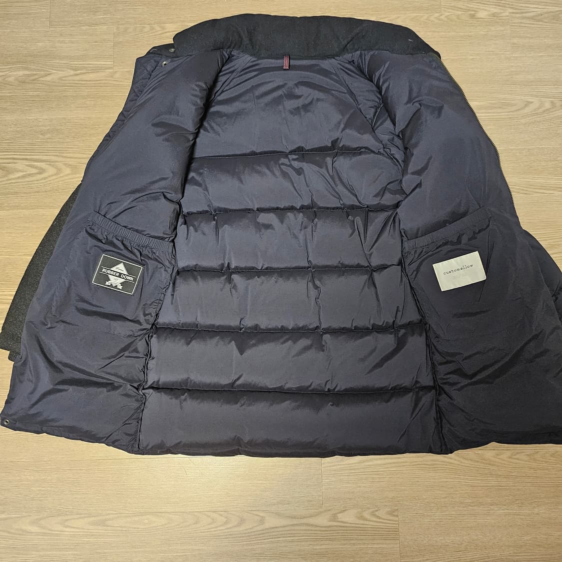 커스텀멜로우(customellow) 라쿤퍼 구스다운 롱패딩 상품이미지5