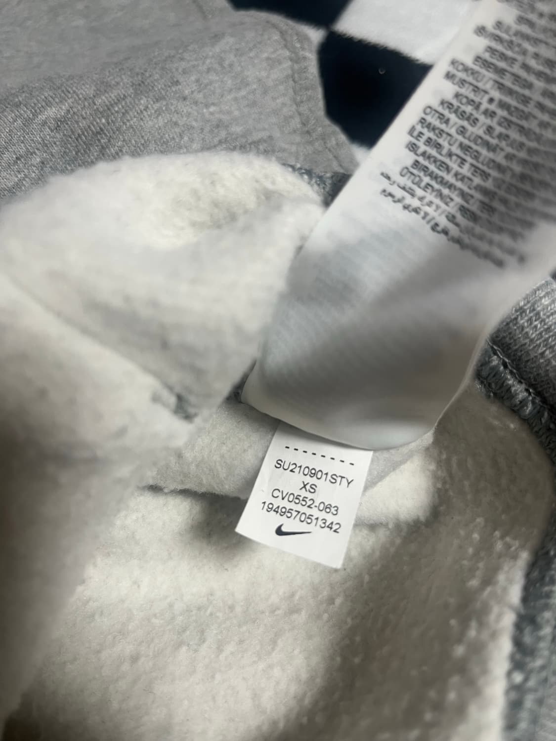 [XS] 나이키 NRG 솔로 스우시 후드티 다크 그레이 상품이미지3