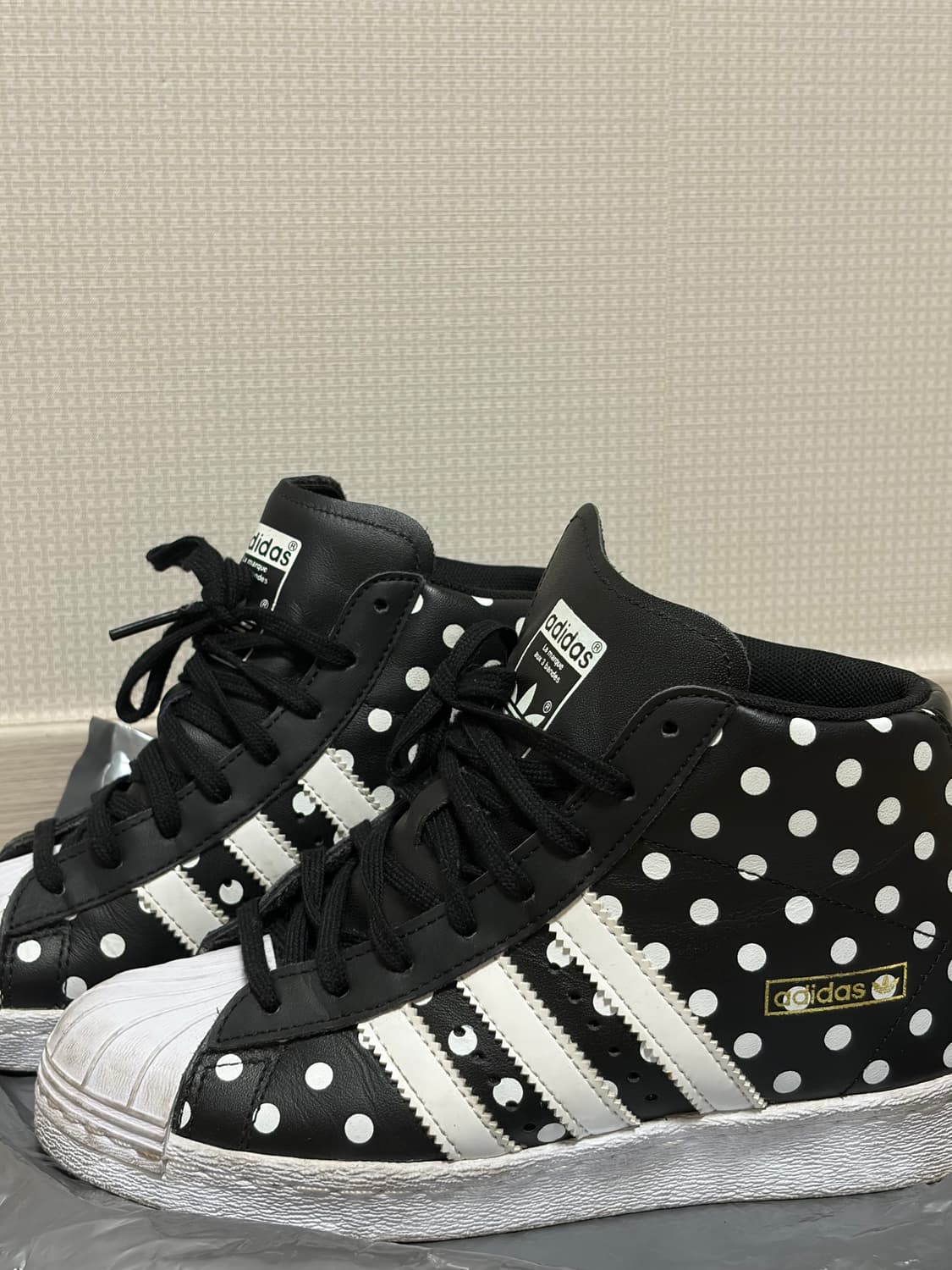아디다스 슈퍼스타 업 달마시안 도트 225-230 상품이미지3
