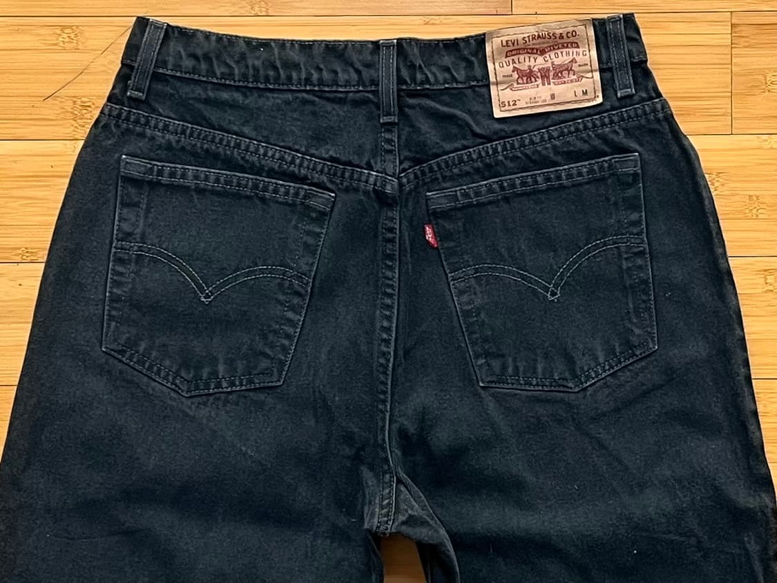 리바이스 512 블랙진 데님팬츠 W L M 상품이미지4
