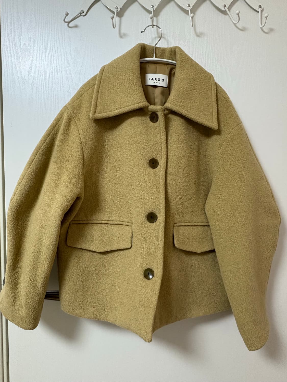 라르고 하프 코트 베이지 상품이미지6