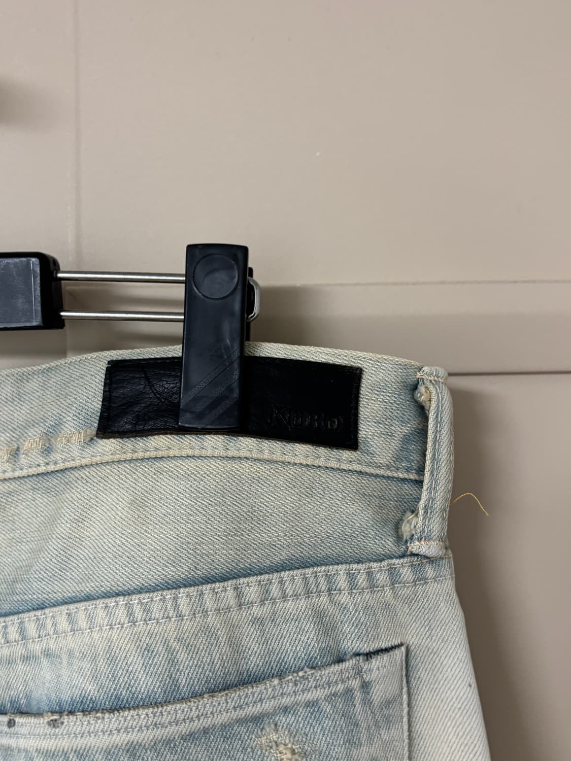 KURO 데미지 워싱 청바지 32추정 상품이미지7