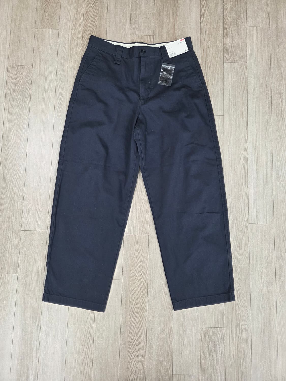 (새상품)유니클로U 와이드 치노 팬츠 07그레이 82 허리 32 상품이미지4