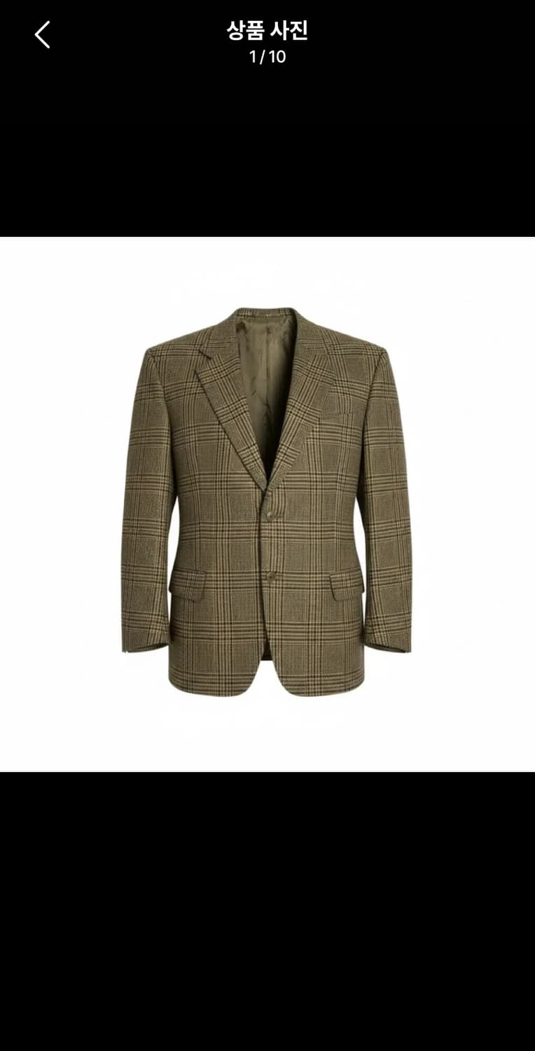 [GFT정품] 빈티지 발렌티노 우모 퓨어 울 체크 블레이저 상품이미지9