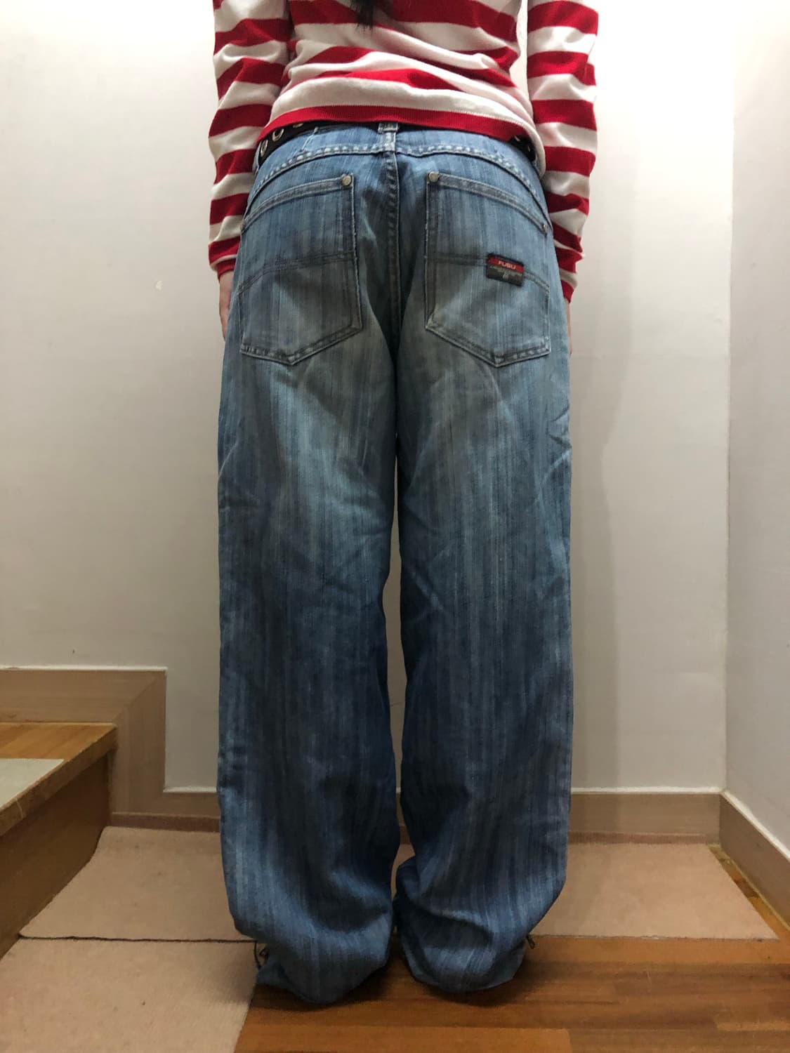 빈티지 푸부 데님 패치 팬츠 상품이미지10