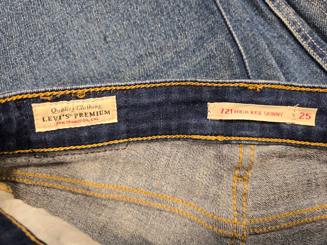 리바이스 기모  스키니 데님팬츠 청바지 25 상품이미지7