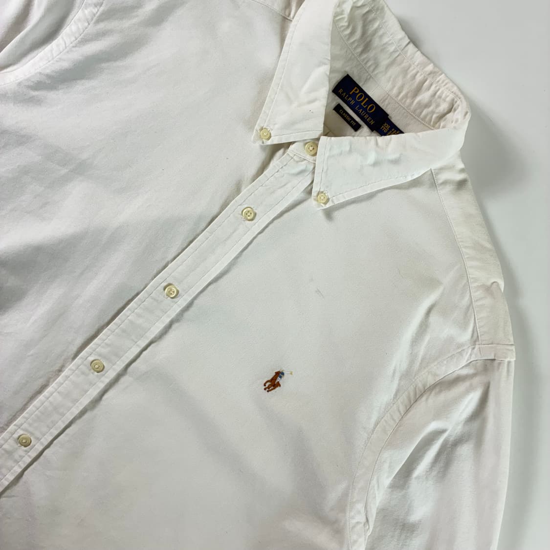 Polo  폴로 랄프로렌 신형 자수 화이트 옥스퍼드 빅셔츠  상품이미지3