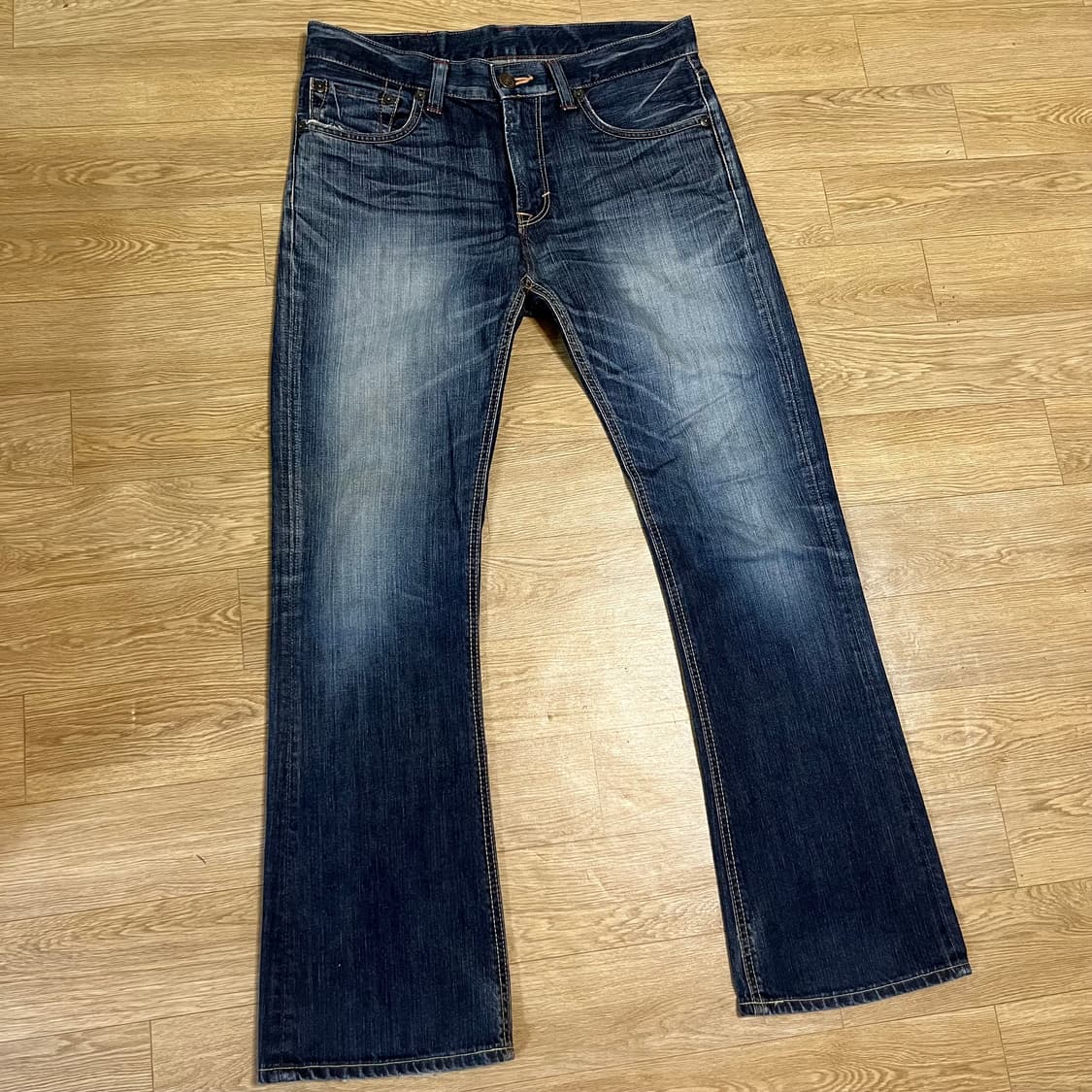 32) 에드윈 512 플레어핏 부츠컷 재팬 데님 진청 상품이미지1