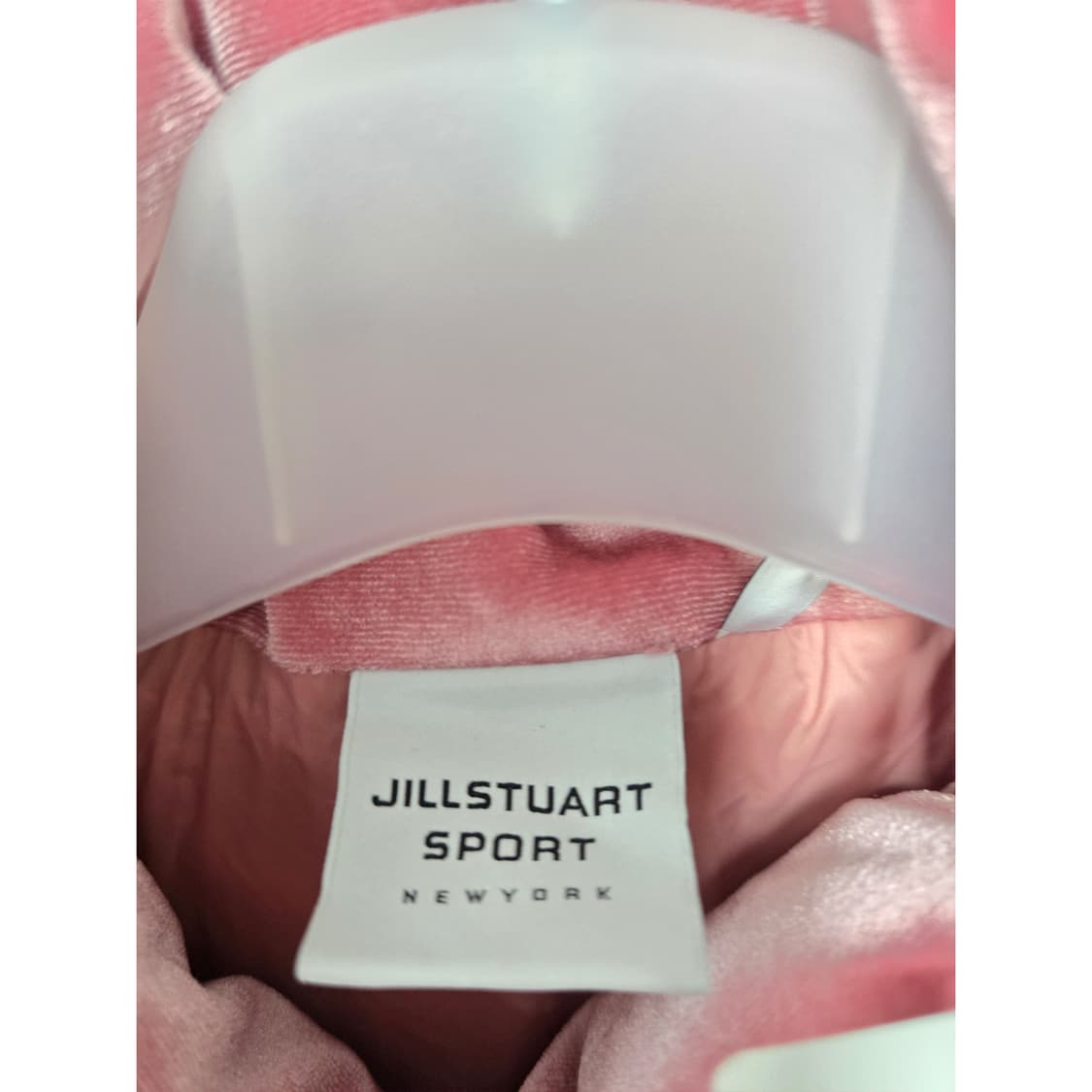 택포) 질스튜어트  벨벳 다운 숏패딩 90 새상품 상품이미지2