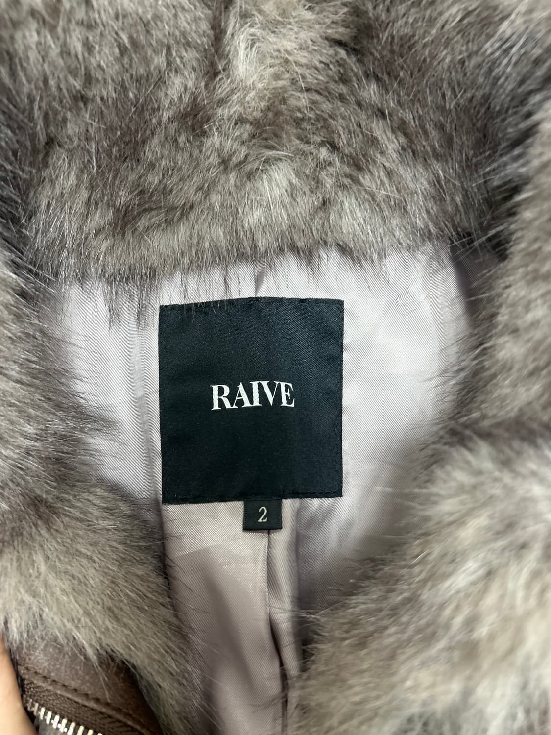 레이브 브라운 퍼 자켓 VF5WJ103-93 상품이미지7