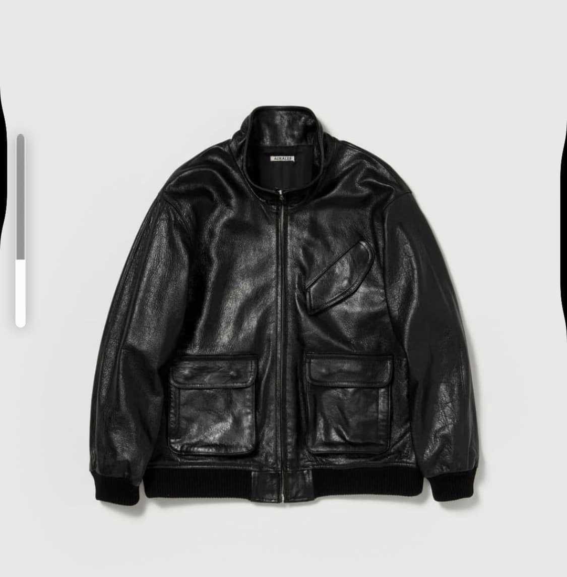 오라리 25aw 램레더 자켓 상품이미지1