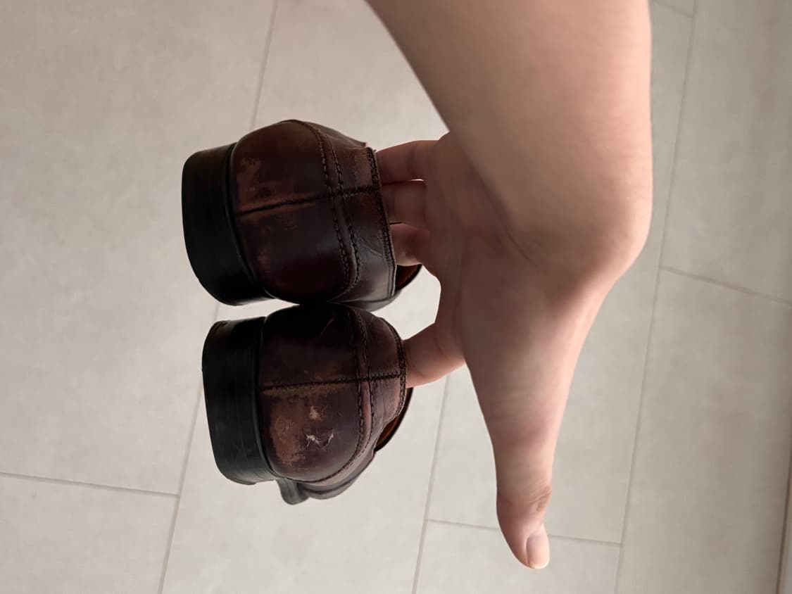 빈티지 알든 683 페니로퍼 290 - 버건디 카프스킨 상품이미지6