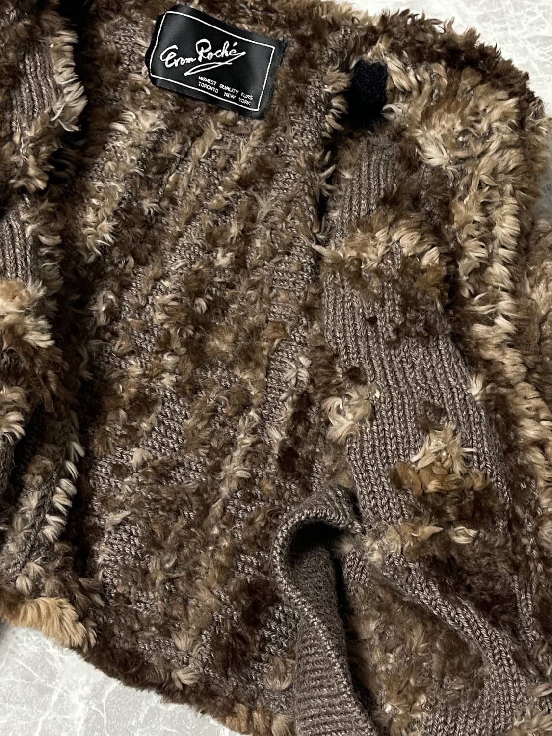 (Japanese vintage)grunge fur jacket 상품이미지4