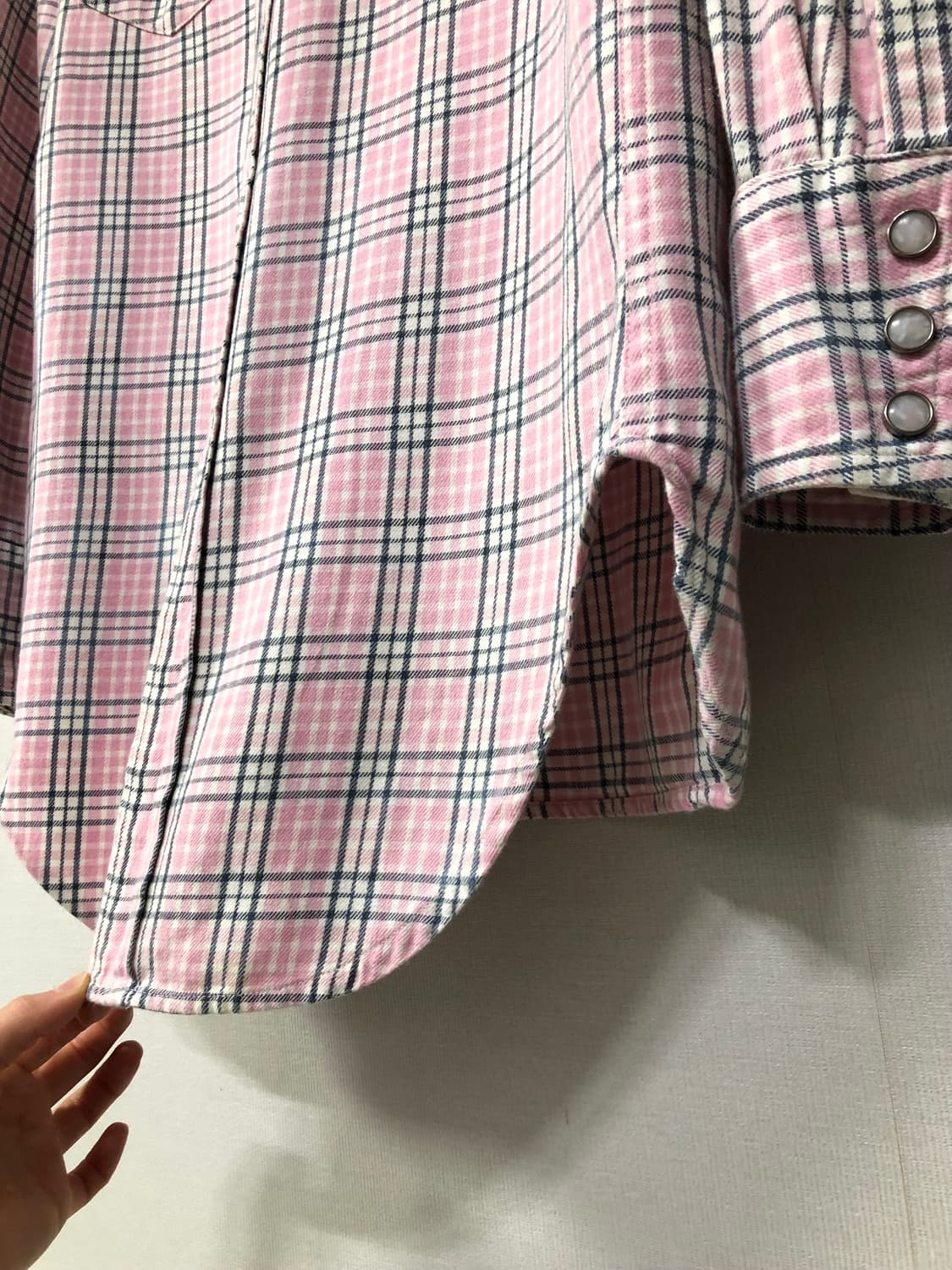 리바이스 LVC short horn 소투스 포켓 웨스턴 체크셔츠 상품이미지3