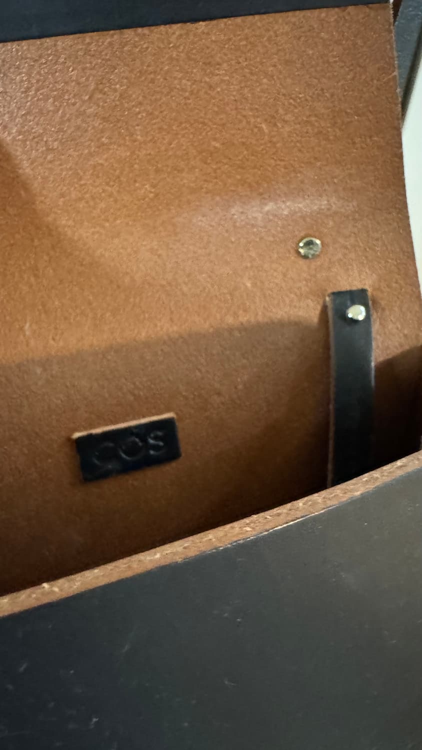 COS   블랙 가죽 미니 크로스백 토드백 상품이미지5