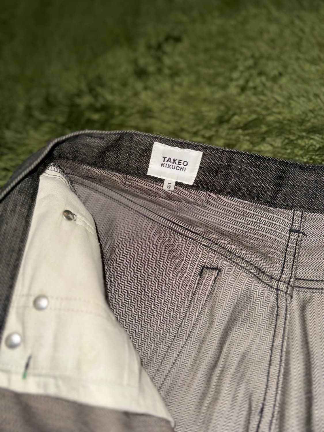 [5] 타케오 키쿠치 Made in Japan 헤링본 데님 팬츠 상품이미지4