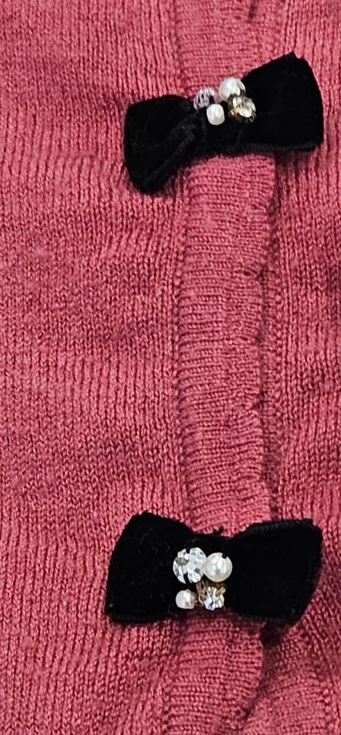 리본 포인트 니트 가디건 상품이미지6