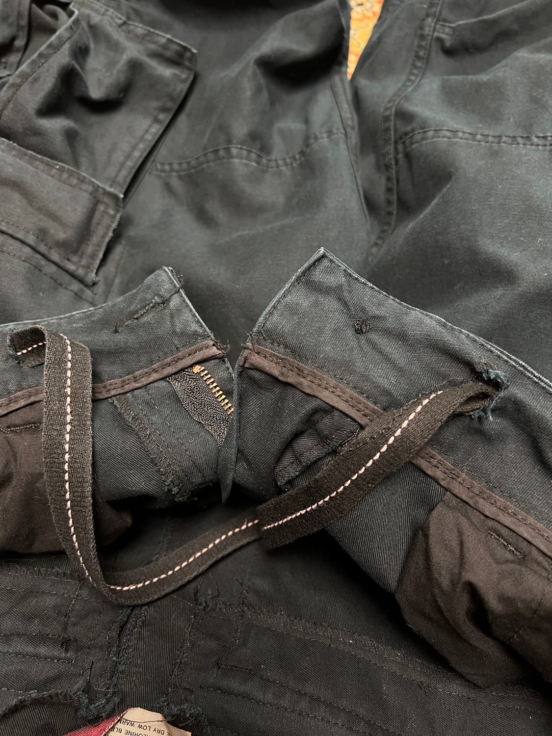[M] 아리조나 빈티지 워시드블랙 멀티 카고팬츠 상품이미지8