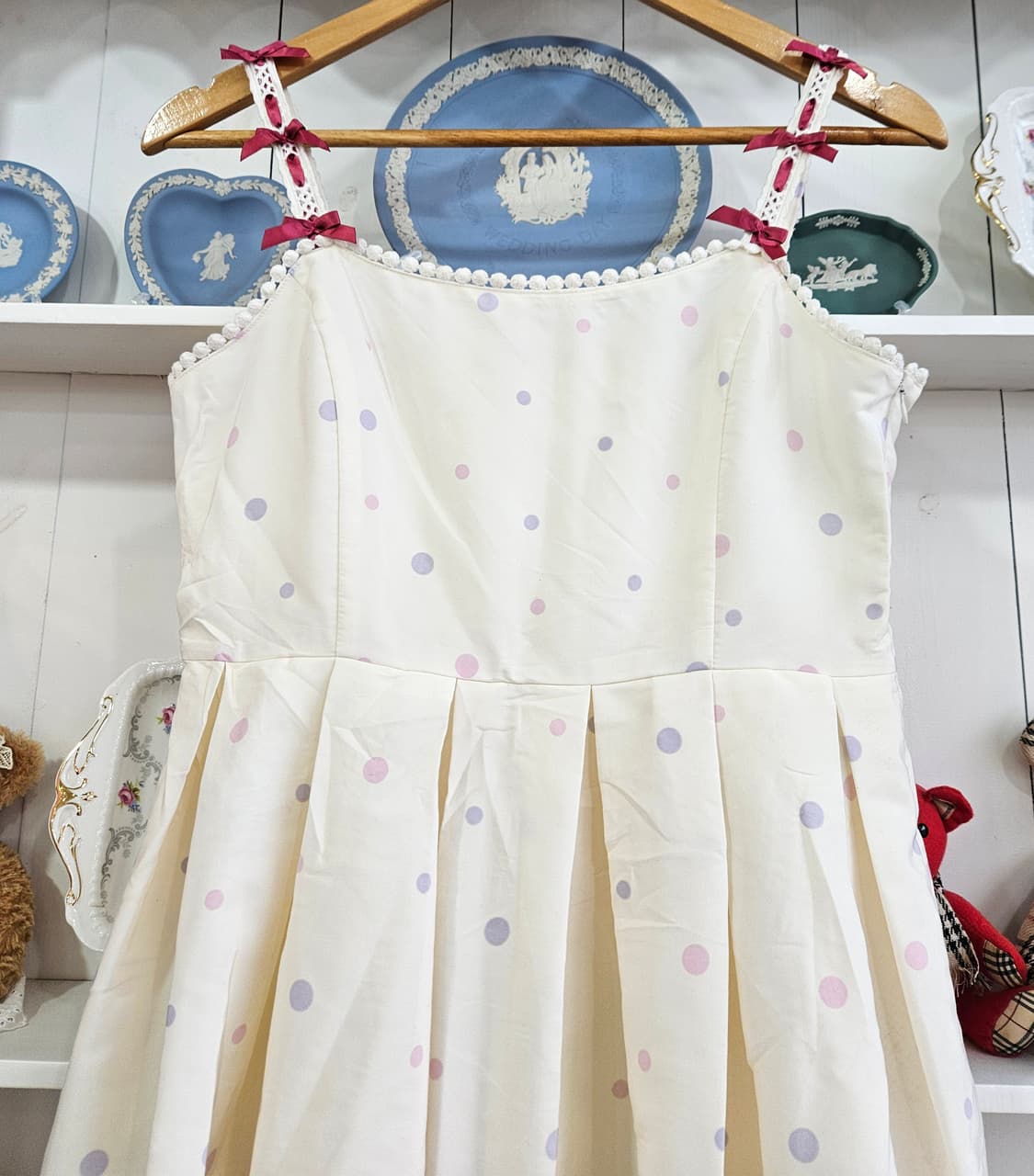 앙크루즈(Ank Rouge) 도트 리본 원피스 상품이미지3