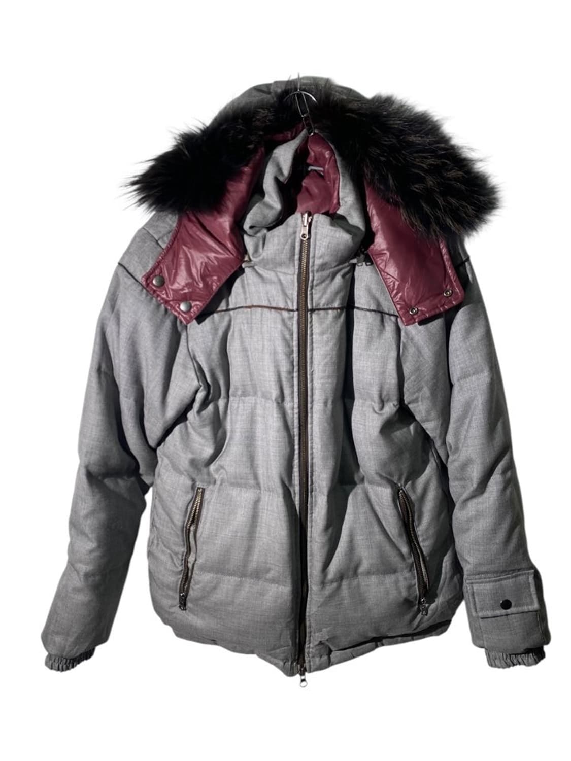 mens melrose 리버서블 퍼 후드 패딩 상품이미지1