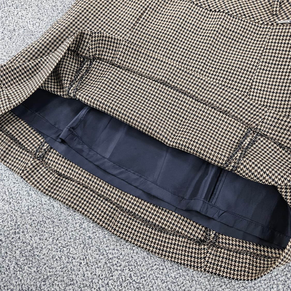 [67-91] 헤지스 하운드 체크  A라인 미니 스커트1104JM3 상품이미지4