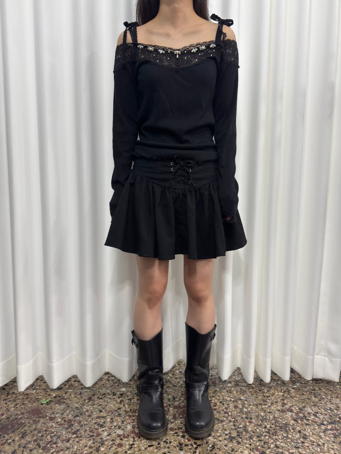 eyelet mini skirt 상품이미지2