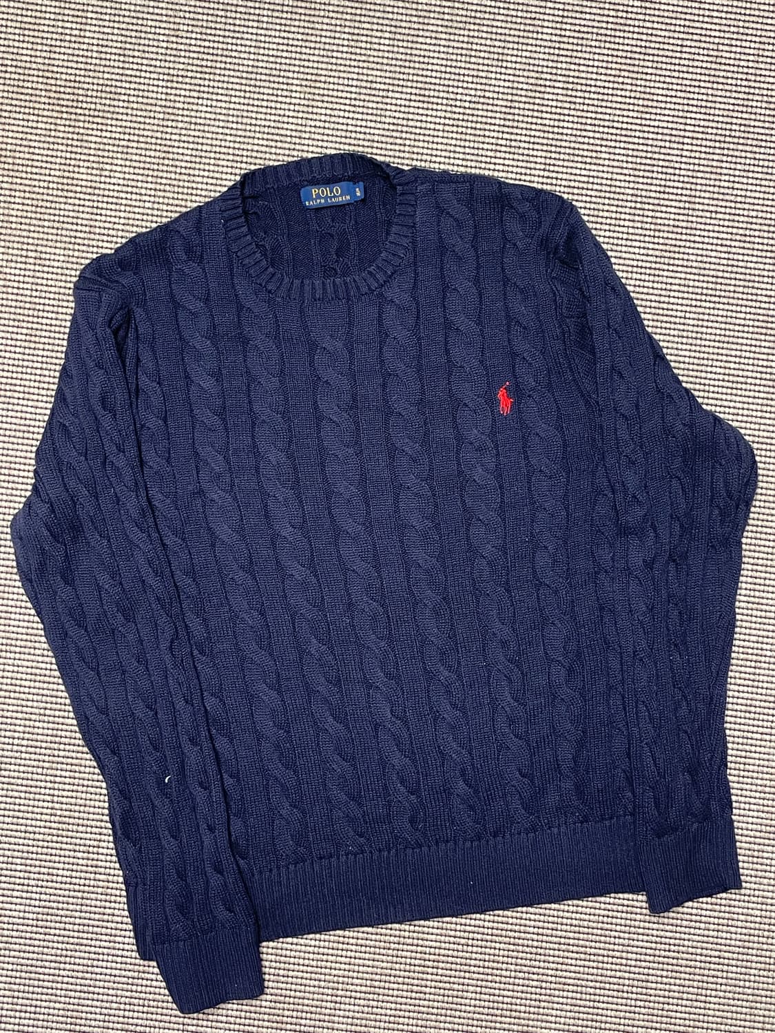 폴로 케이블 니트 블루 / L 상품이미지2