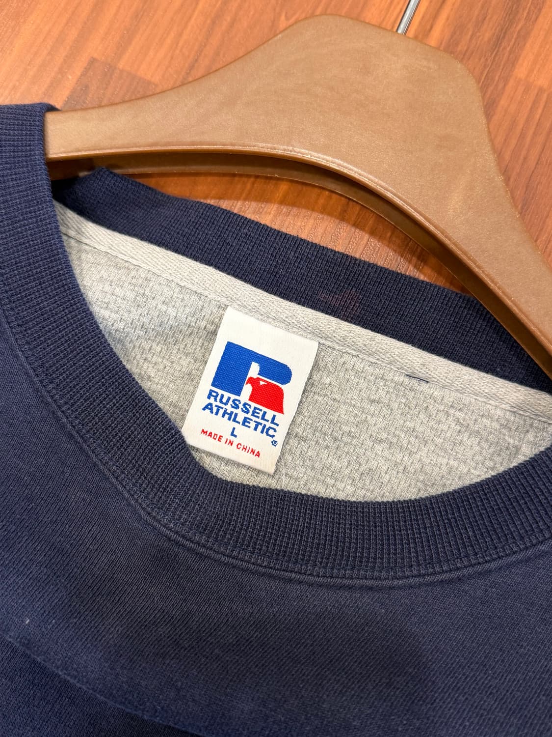 90-00s Russell 러셀 배색 플레인 스웻셔츠 상품이미지10