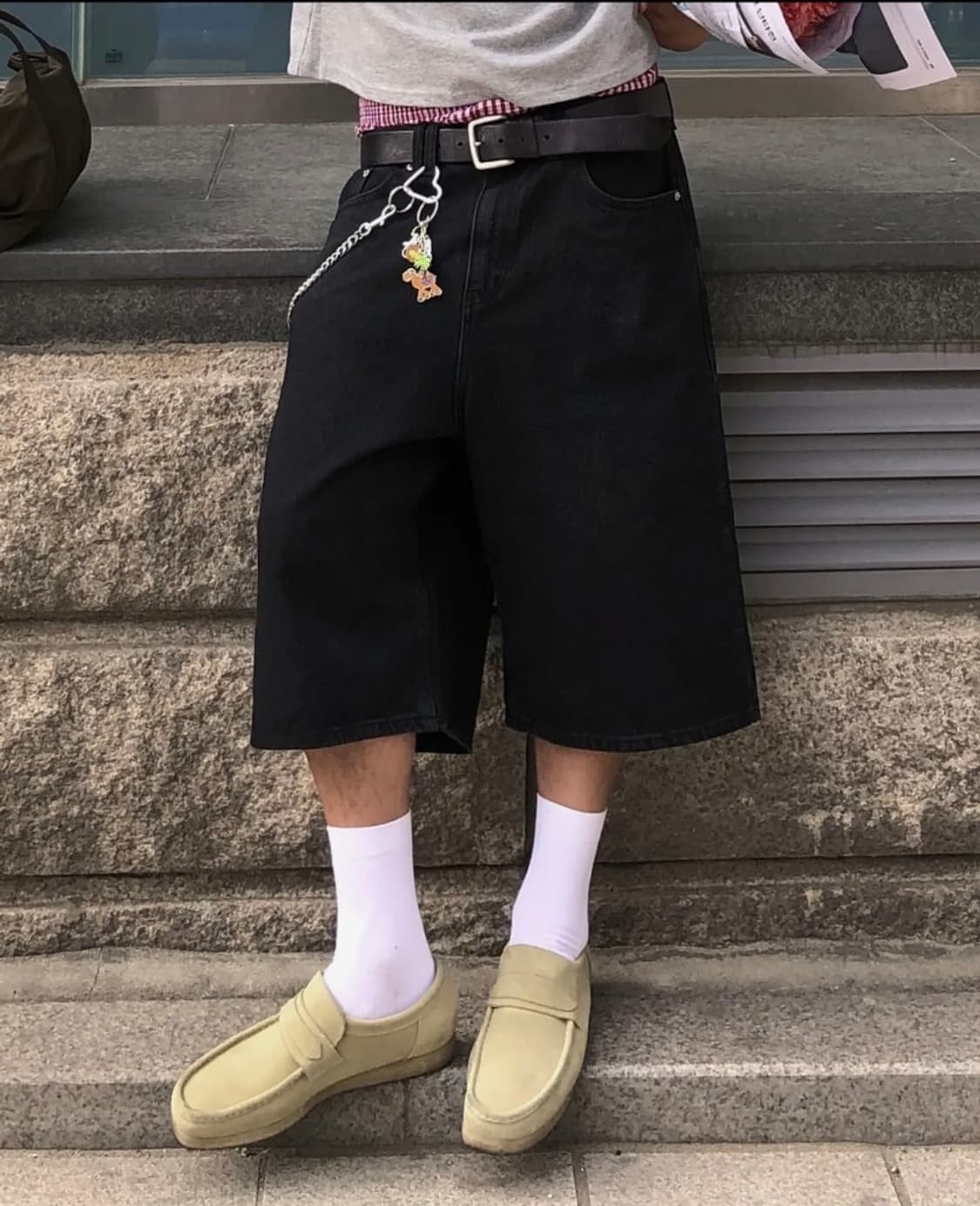 르아르 데님 버뮤다 쇼츠 상품이미지1