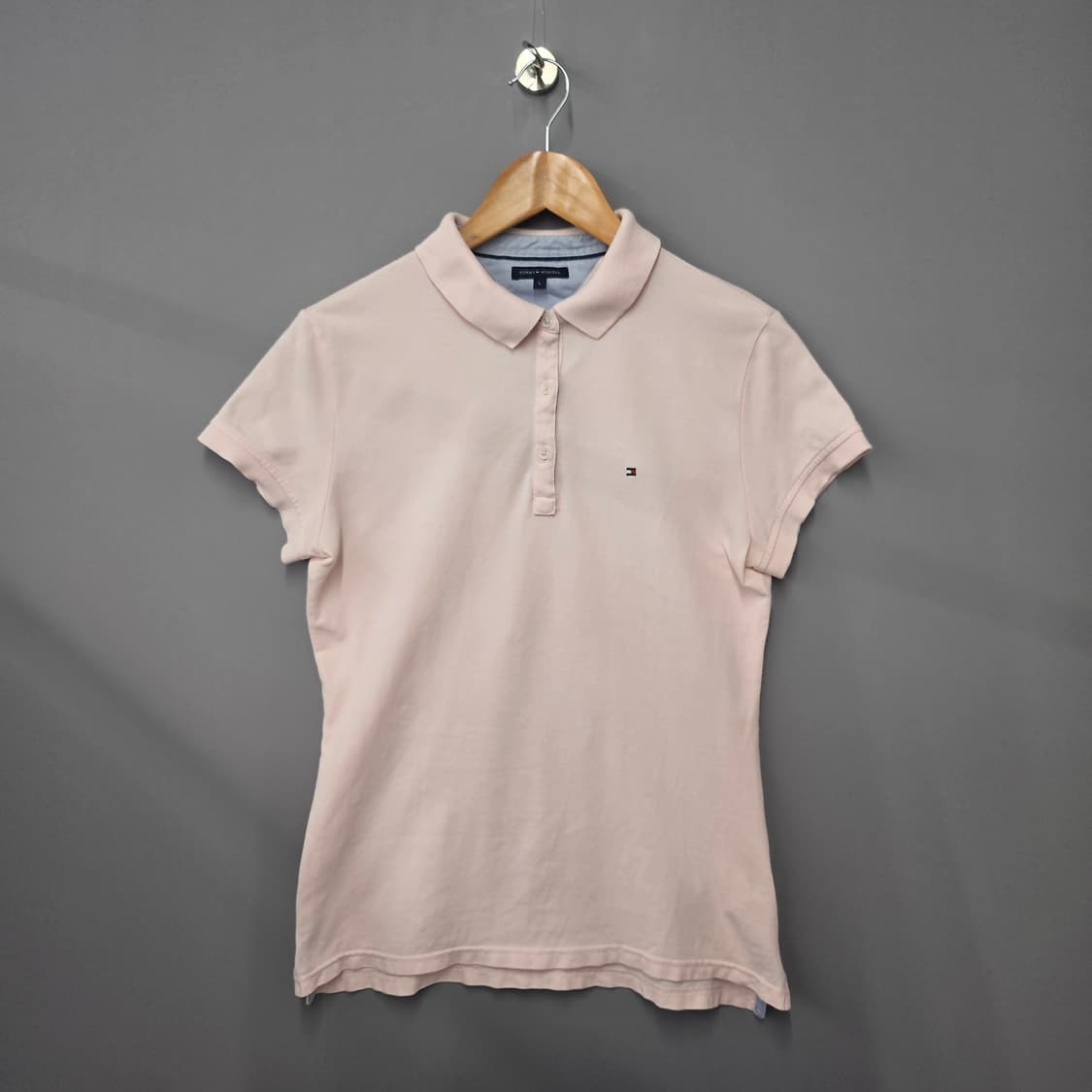 타미힐피거 여성 라이트핑크 카라티셔츠 상품이미지1