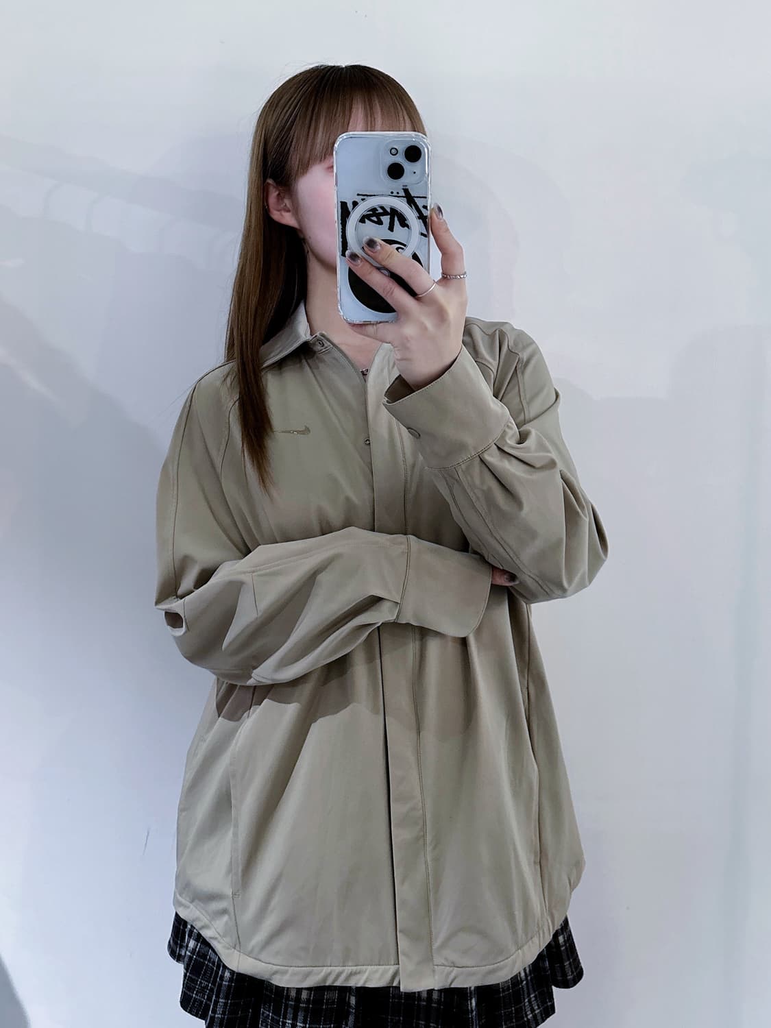 나이키 스우시 베이지 자켓 상품이미지2