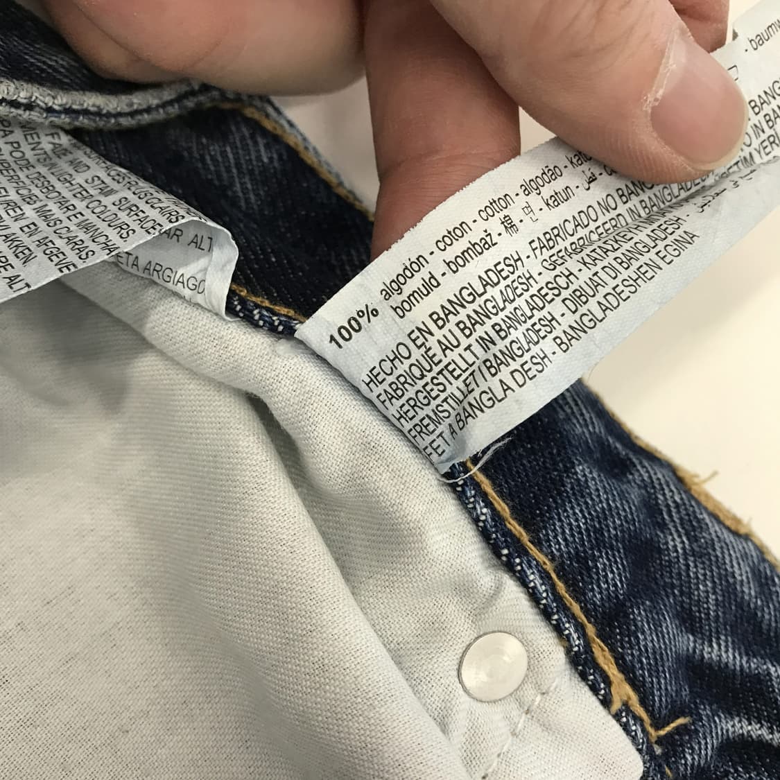 자라 스트레이트 데님 청바지 [32인치] 상품이미지5