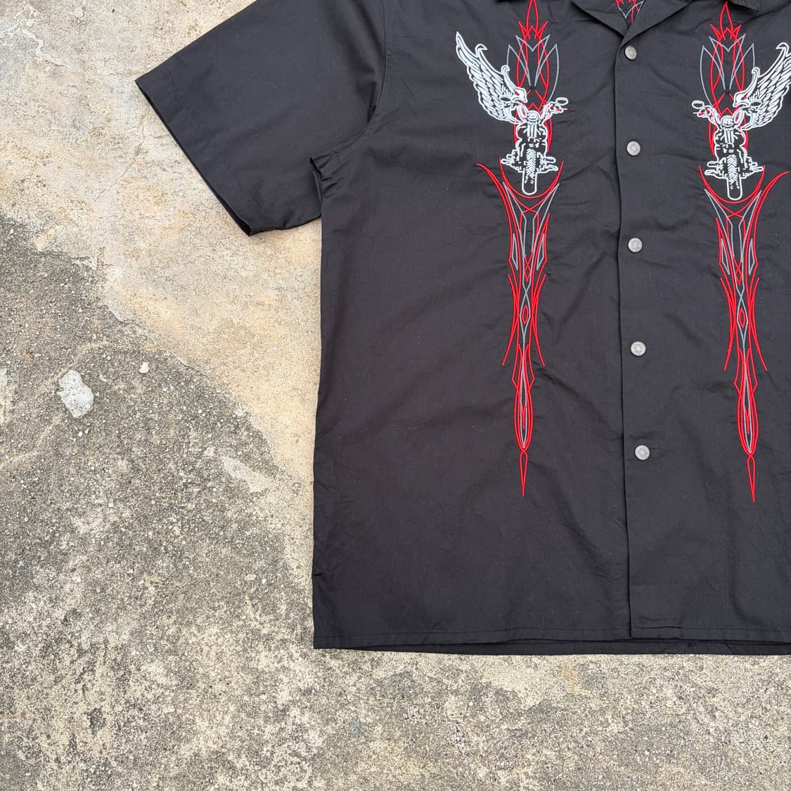 드래곤 플라이 로드하우스 빈티지 반팔셔츠 XL 상품이미지3