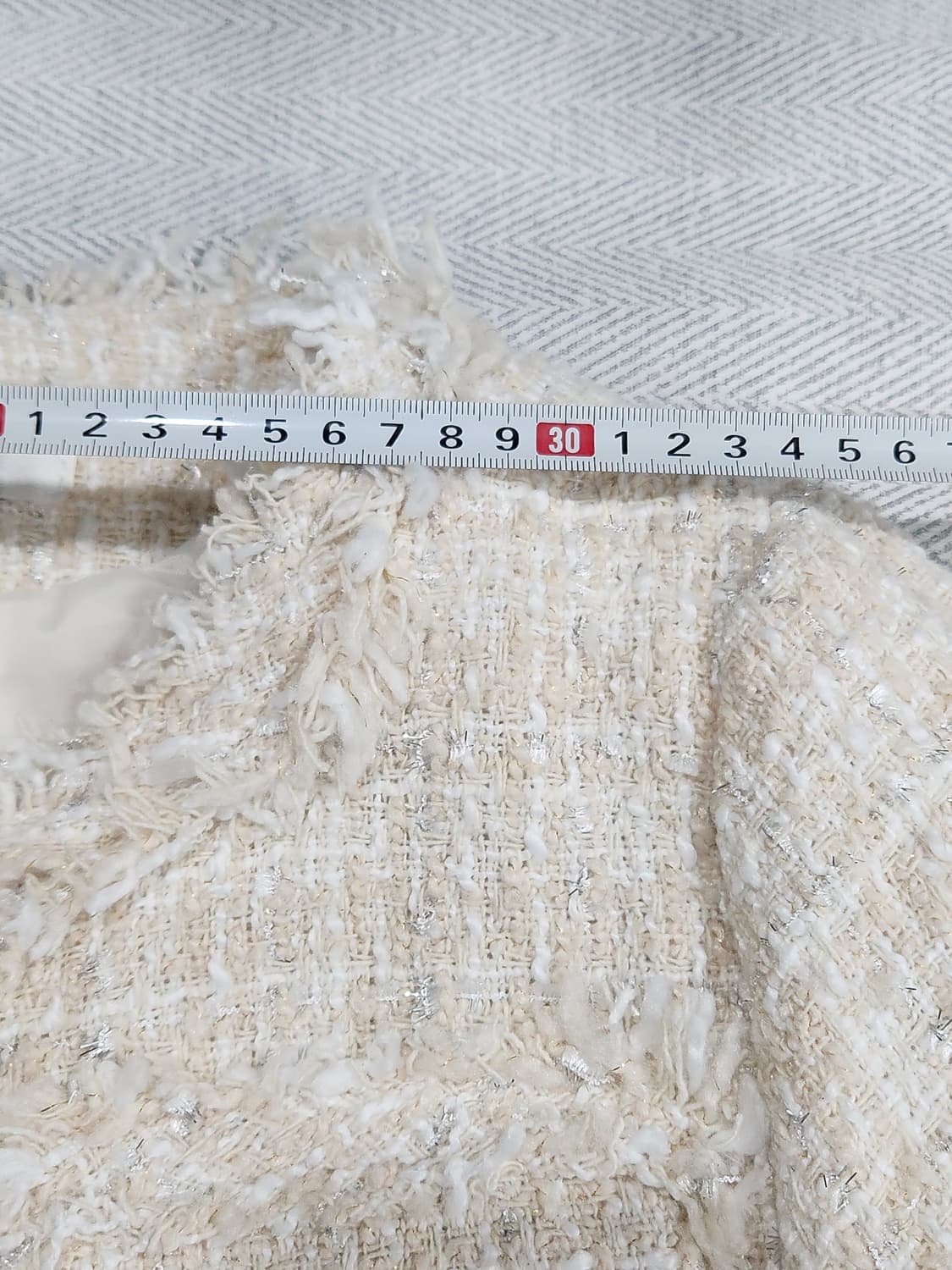 [F] 트위드 자켓 아이보리 여성 F사이즈 상품이미지9