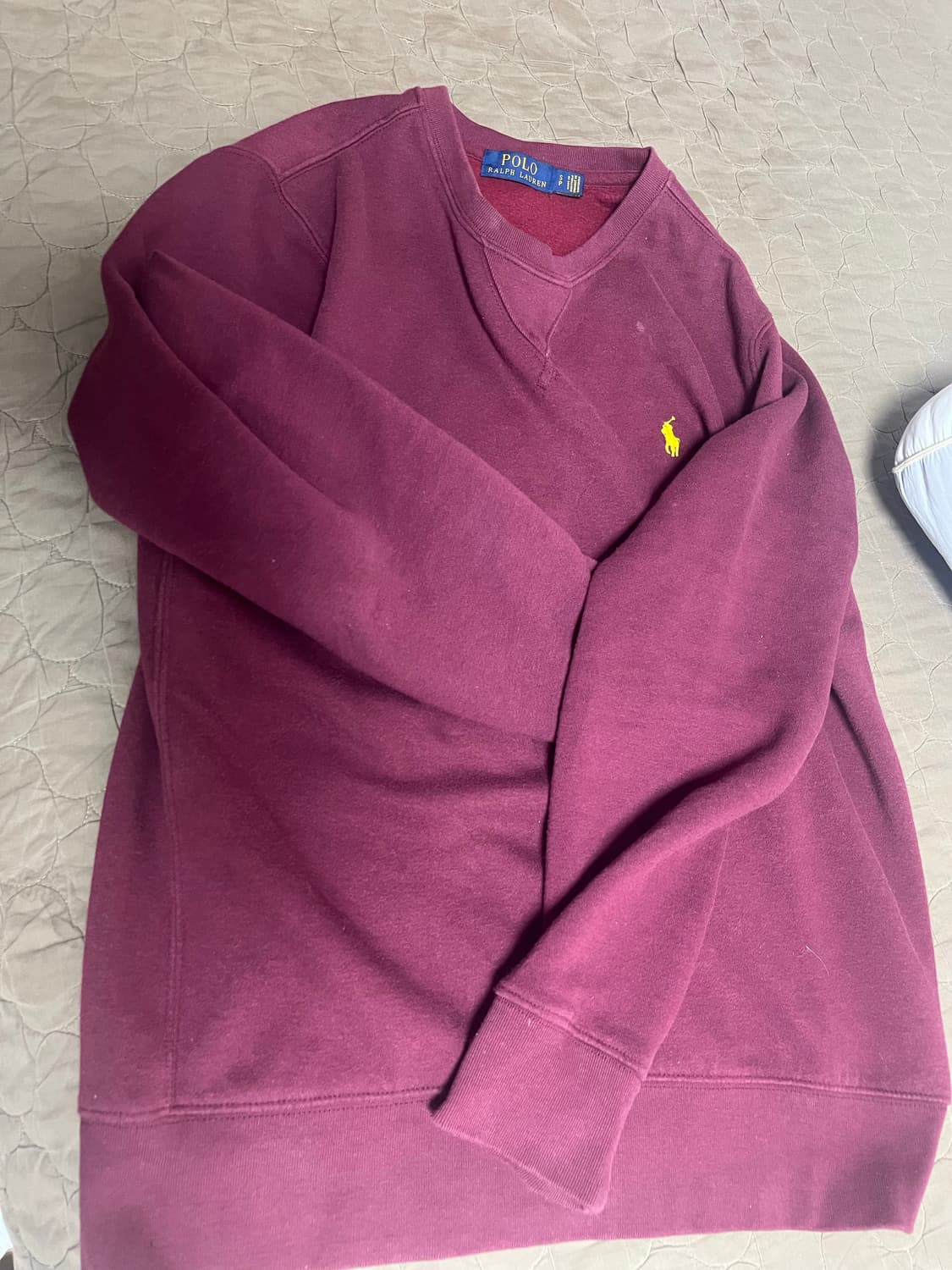 폴로 버건디 맨투맨 상품이미지1