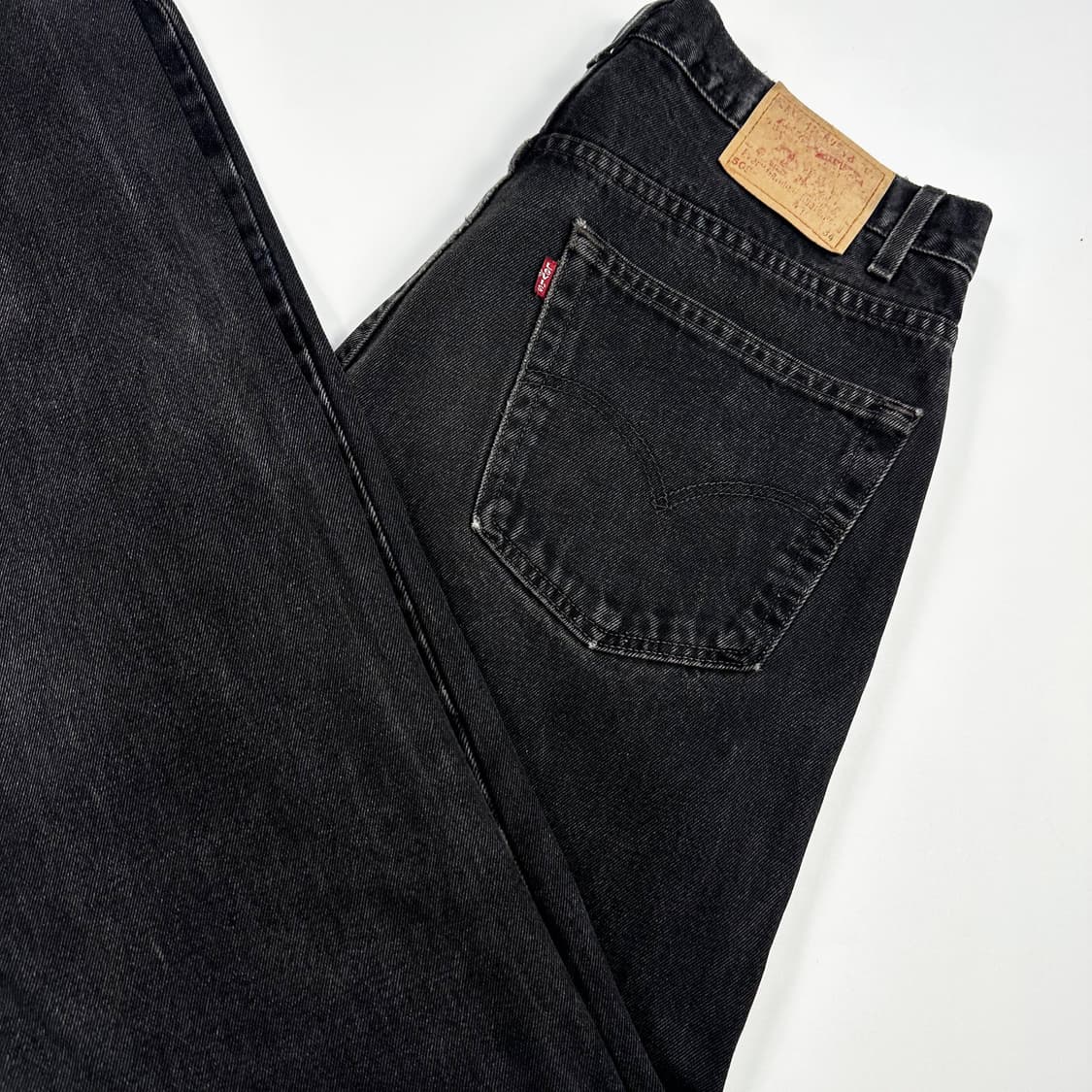 리바이스 505 오리지널 흑청 블랙진 데님 팬츠 (38인치) 상품이미지1