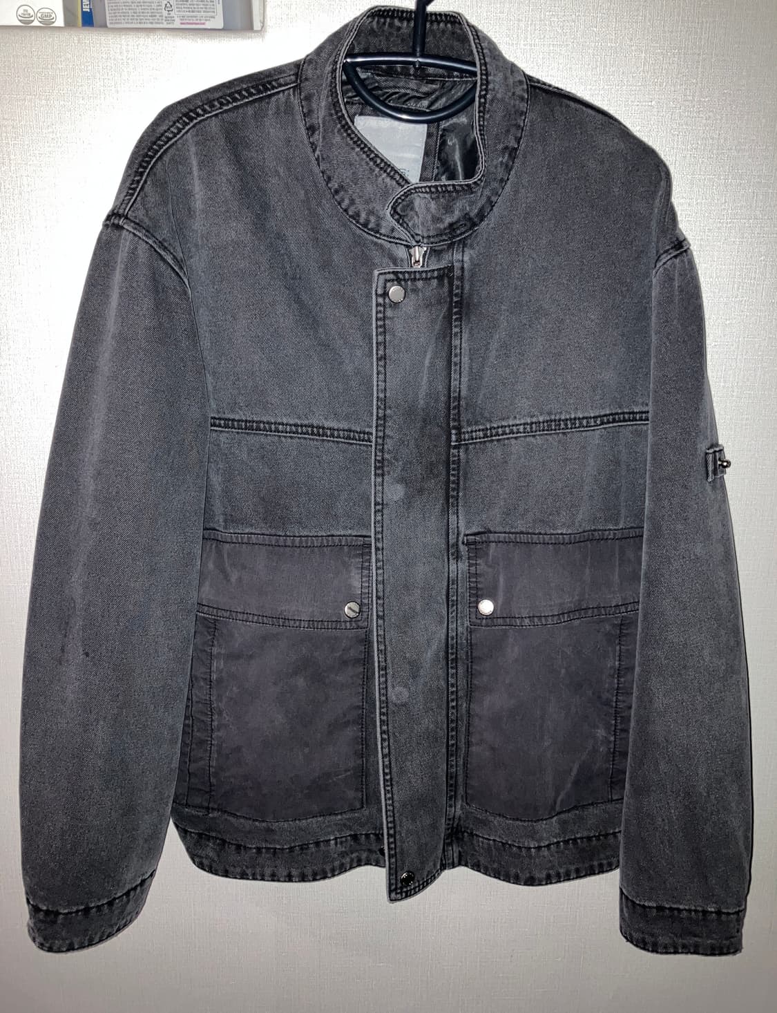 시리즈 데님 배색 포켓 점퍼(100) 상품이미지1