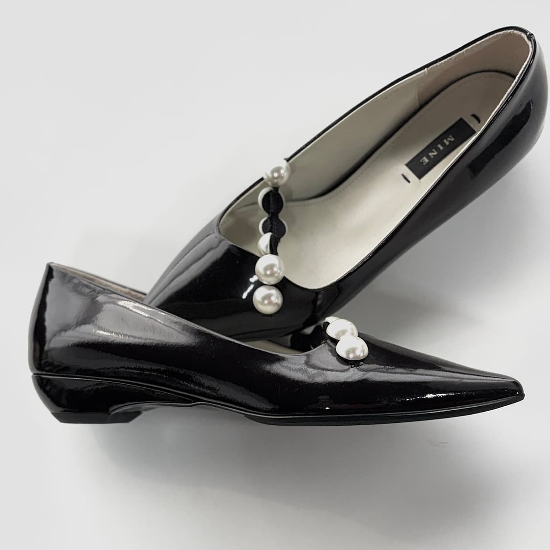 마인 진주 포인트 플랫 슈즈 240 상품이미지3